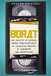 Borat: Fita VHS de material considerado "subaceitável" pelo Ministério de Censura e Circuncisão do Cazaquistão - Poster / Capa / Cartaz - Oficial 1