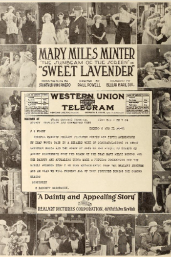 Poster de Filme Sweet Lavender (1920)