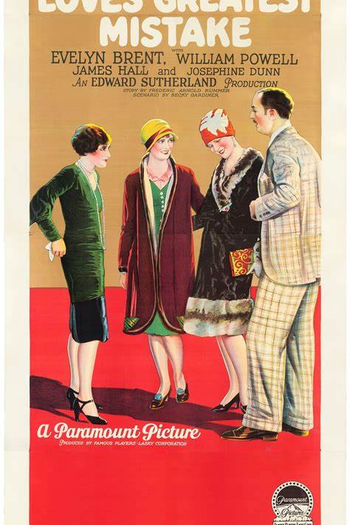 Poster de Filme O Grande Erro do Amor (1927)