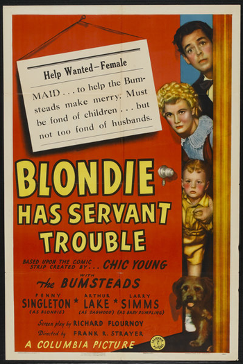 Poster de Filme Blondie Has Servant Trouble (1940)