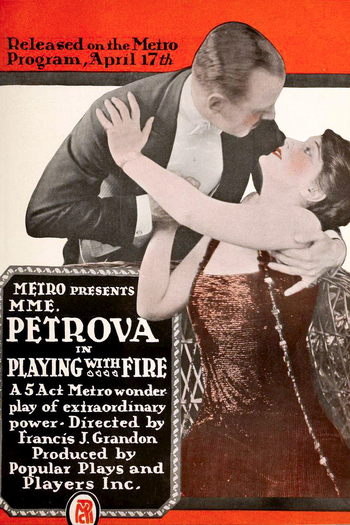 Poster de Filme Playing with Fire (1916)