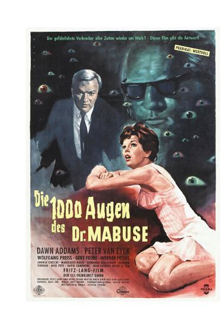 Poster 4 de Filme Os Mil Olhos do Dr. Mabuse (1960)