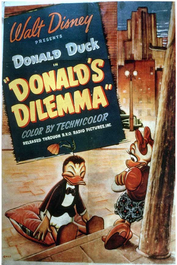 Poster de Curta O Dilema de Donald (1947)