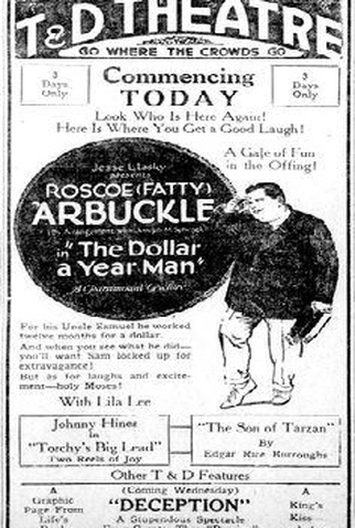 Poster 1 de Filme The Dollar-a-Year Man (1921)