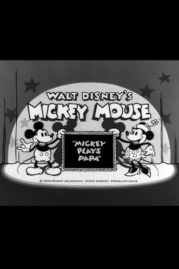Poster de Curta Mickey Plays Papa (1934)