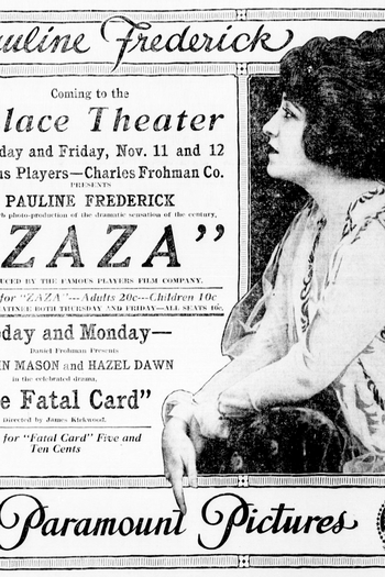 Poster de Filme Zaza (1915)