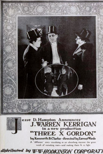 Poster de Filme Three X Gordon (1918)
