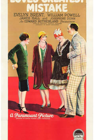 Poster 1 de Filme O Grande Erro do Amor (1927)