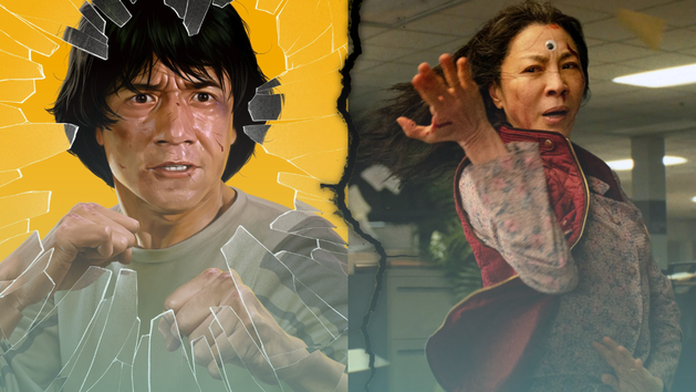 Michelle Yeoh deu uma surra em Jackie Chan no filme Supercop