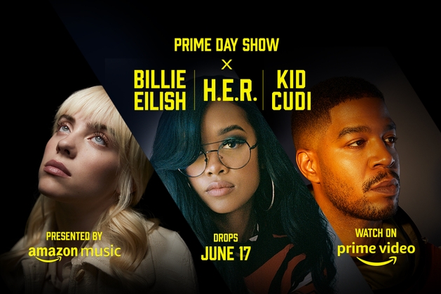 Amazon anuncia Prime Day Show, com Billie Eilish, H.E.R e Kid Cudi