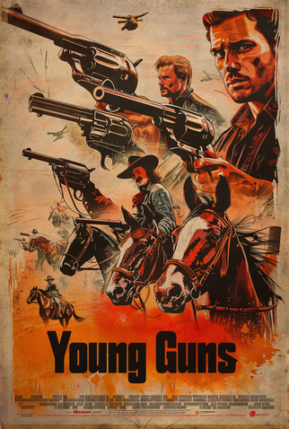 Poster 11 de Filme Os Jovens Pistoleiros (1988)