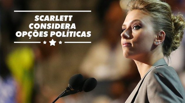 Scarlett Johansson considera opções políticas
