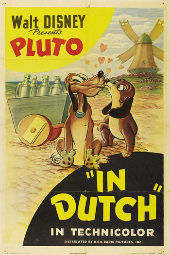 Poster de Curta Pluto na Holanda (1946)