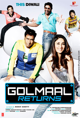 Poster 1 de Filme Golmaal Returns (2008)
