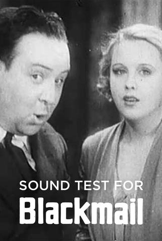 Poster 1 de Curta Sound Test for Blackmail (1929)