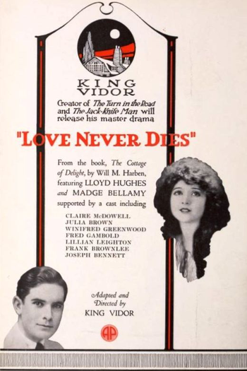 Poster de Filme Love Never Dies (1921)
