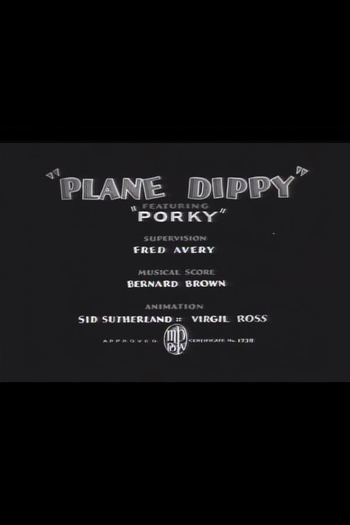 Poster de Curta Plane Dippy (1936)