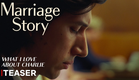 História de um Casamento | Teaser (O que eu amo no Charlie) | Netflix