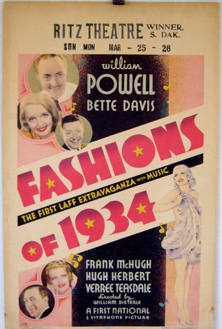 Poster 2 de Filme Modas de 34 (1934)