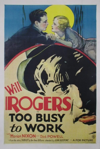 Poster 2 de Filme Too Busy to Work (1932)